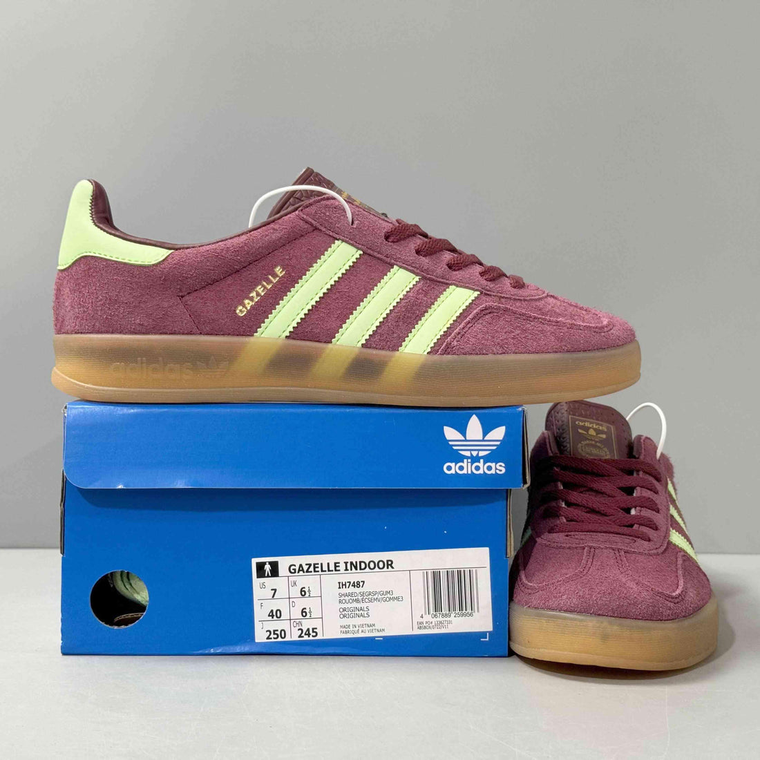 Adidas Originals Gazelle Indoor 'Shadow Red Semi Spark Green' - SleekGait