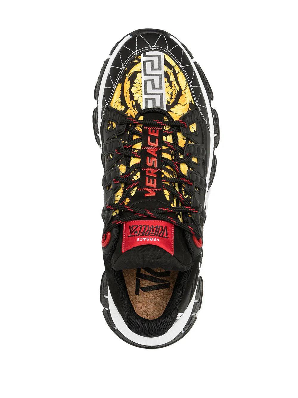 Versace Trigreca baroque-print sneakers - SleekGait