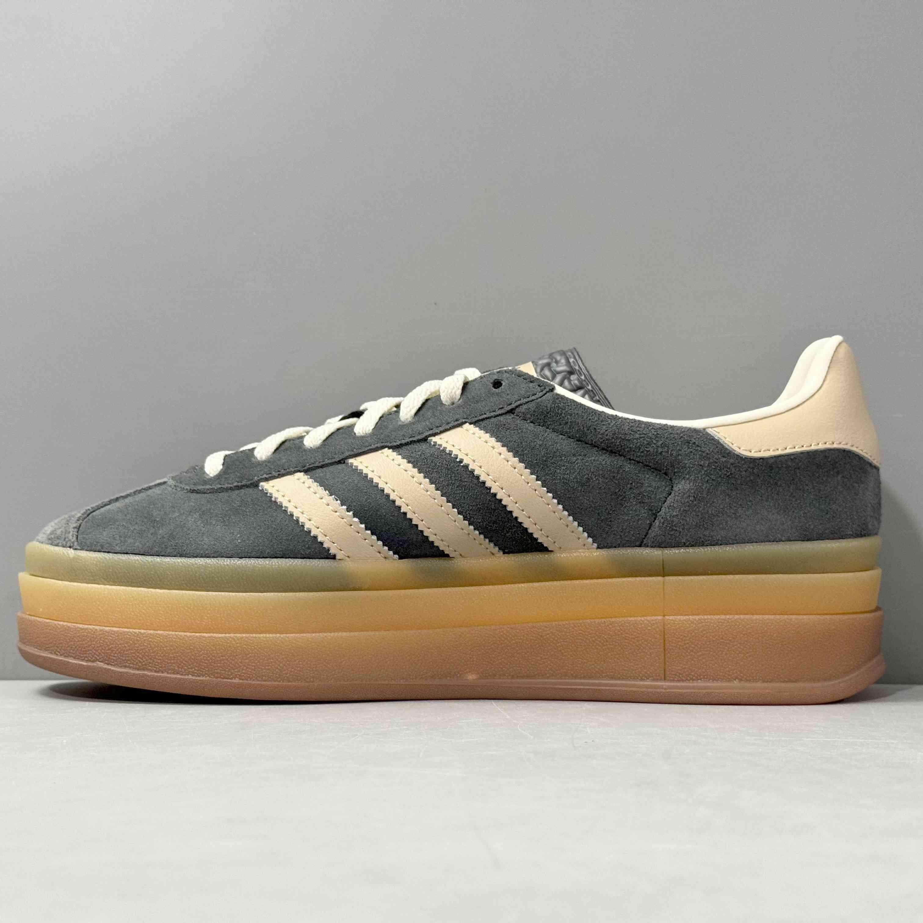 Adidas Originals Gazelle Bold 'Grey Magic Beige Gum' - SleekGait