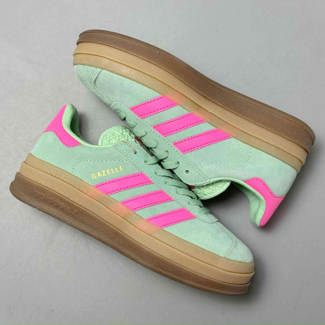 Adidas Originals Gazelle Bold 'Pulse Mint Screaming Pink' - SleekGait