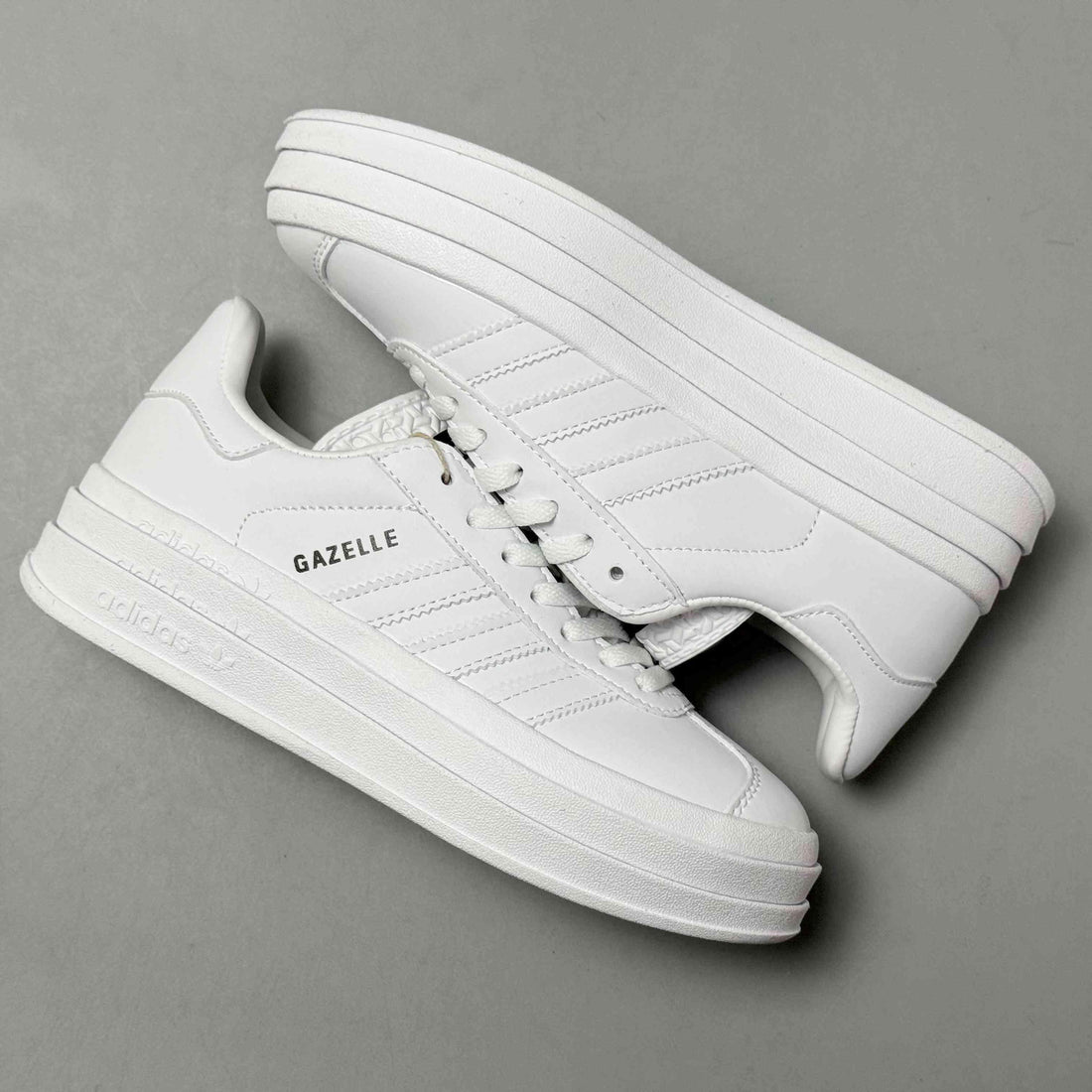 Adidas Originals Gazelle Bold 'Triple White' - SleekGait