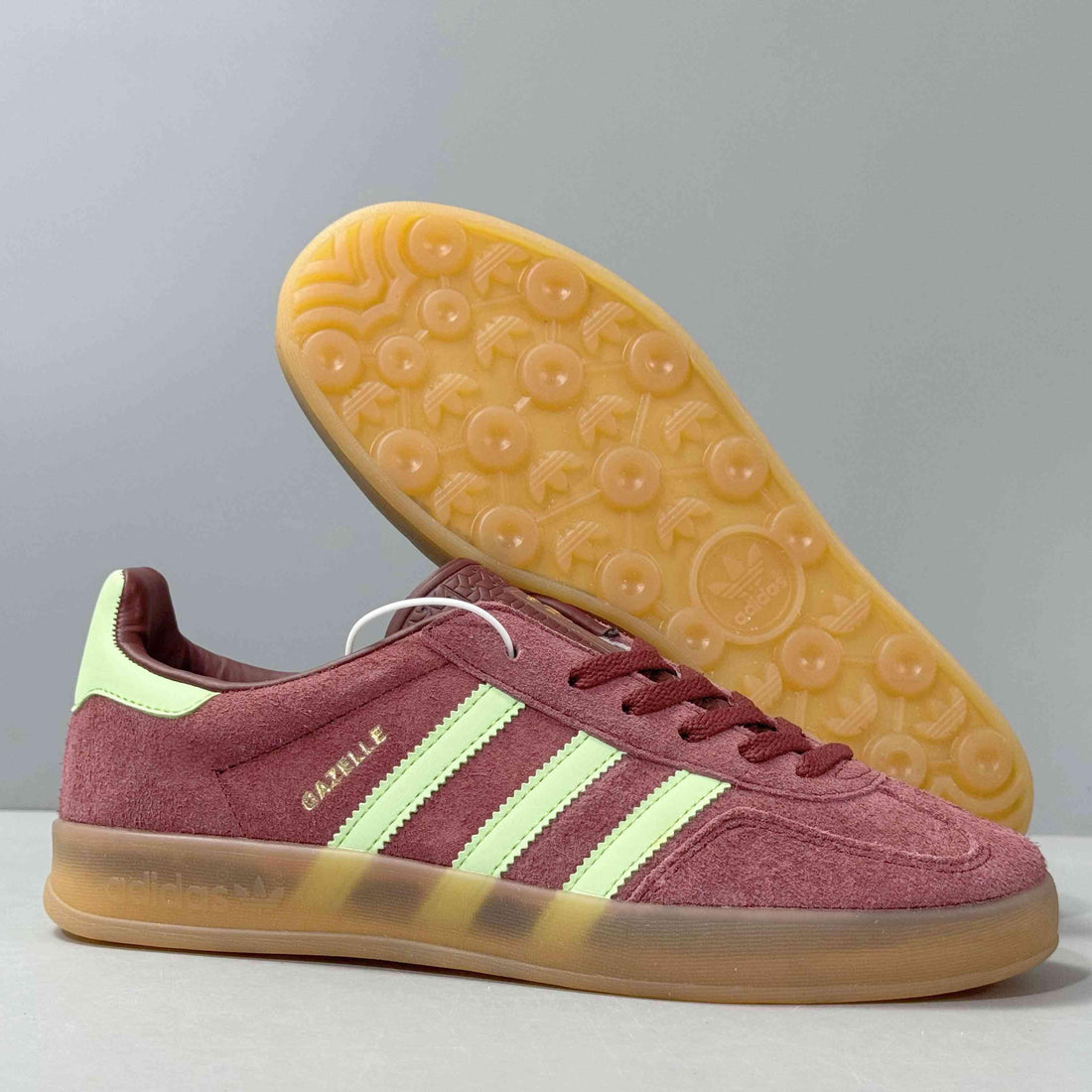 Adidas Originals Gazelle Indoor 'Shadow Red Semi Spark Green' - SleekGait