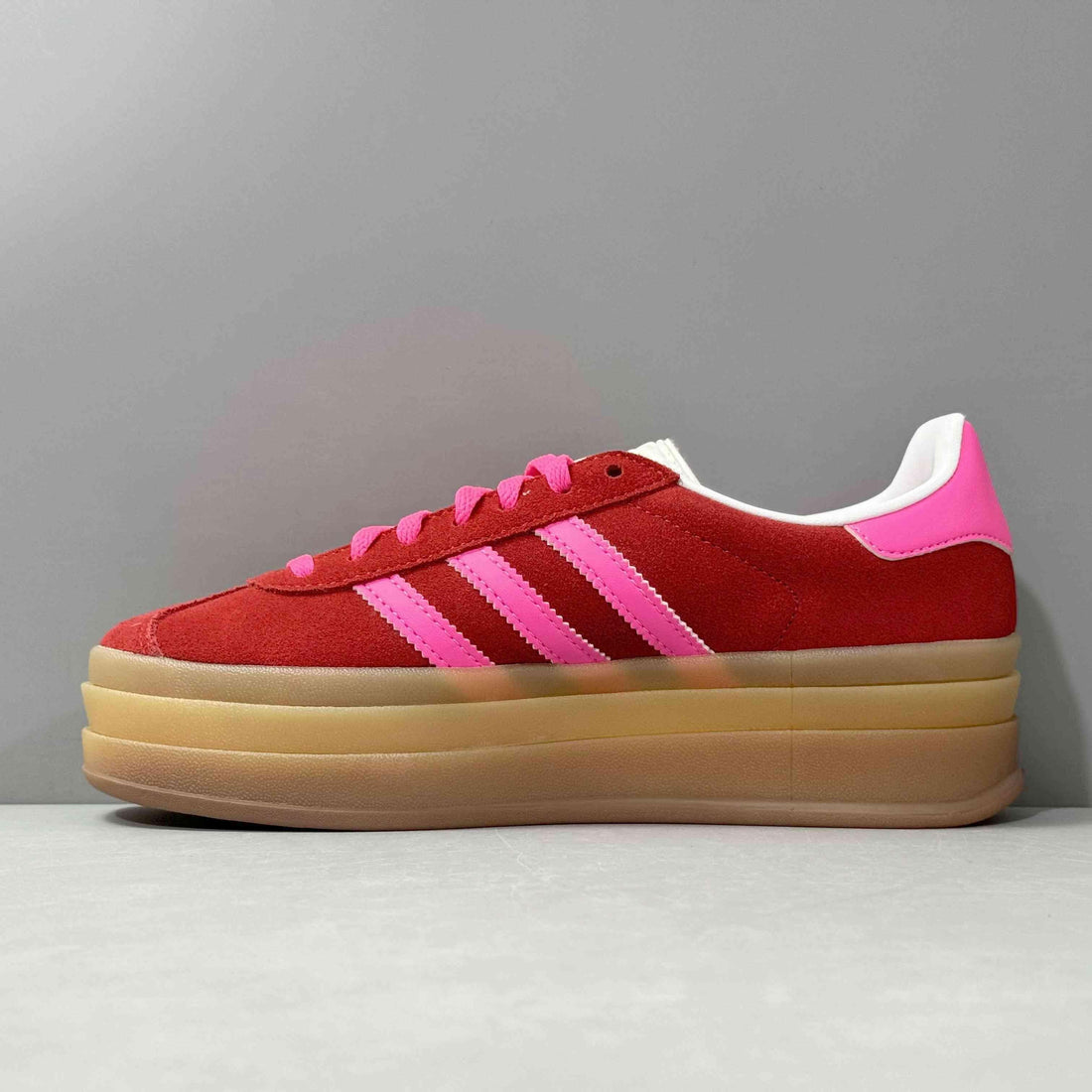 Adidas Originals Gazelle Bold 'Collegiate Red Lucid Pink' - SleekGait