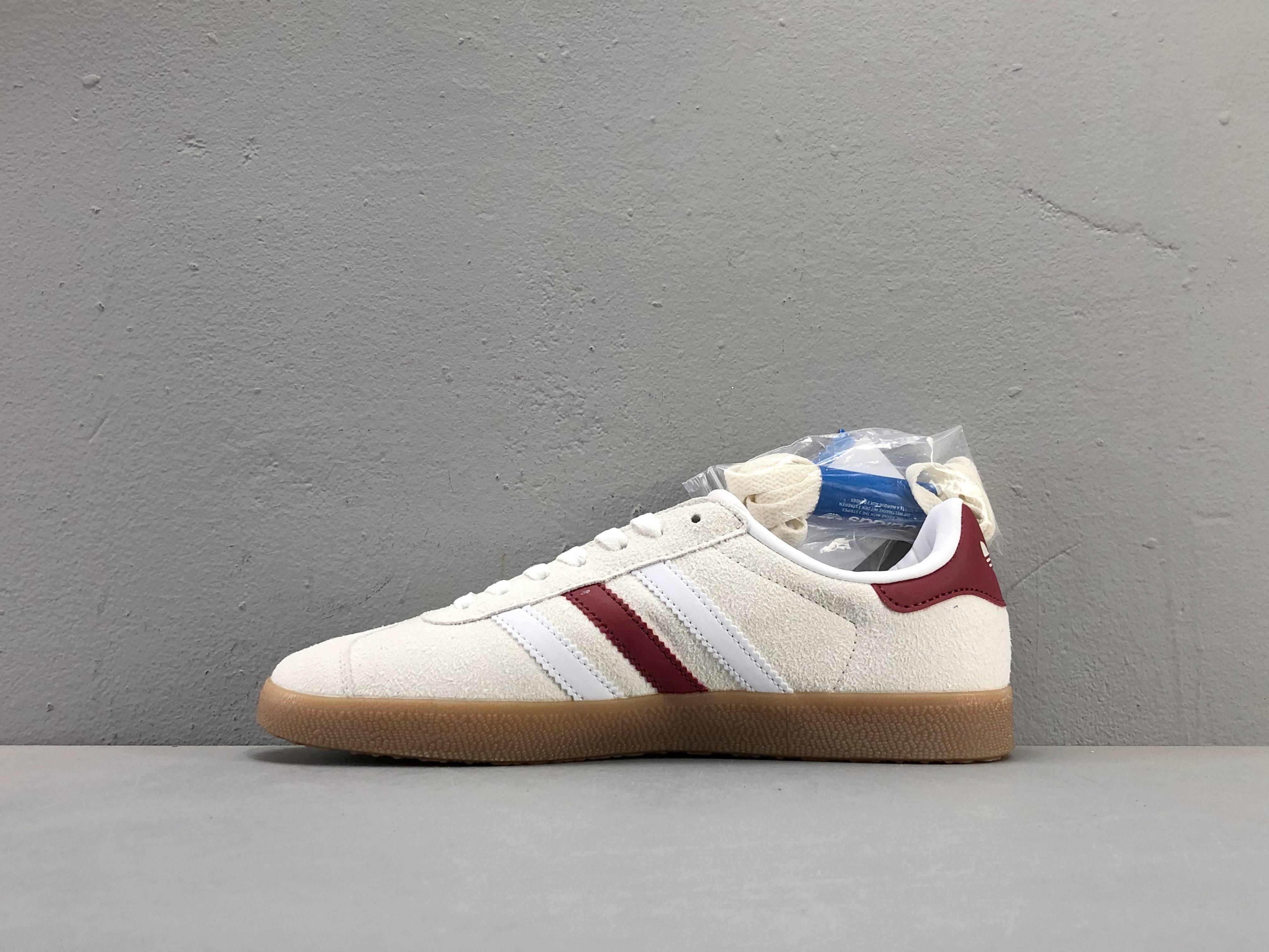 Adidas Originals Gazelle Indoor 'Aluminum Collegiate Burgundy' - SleekGait