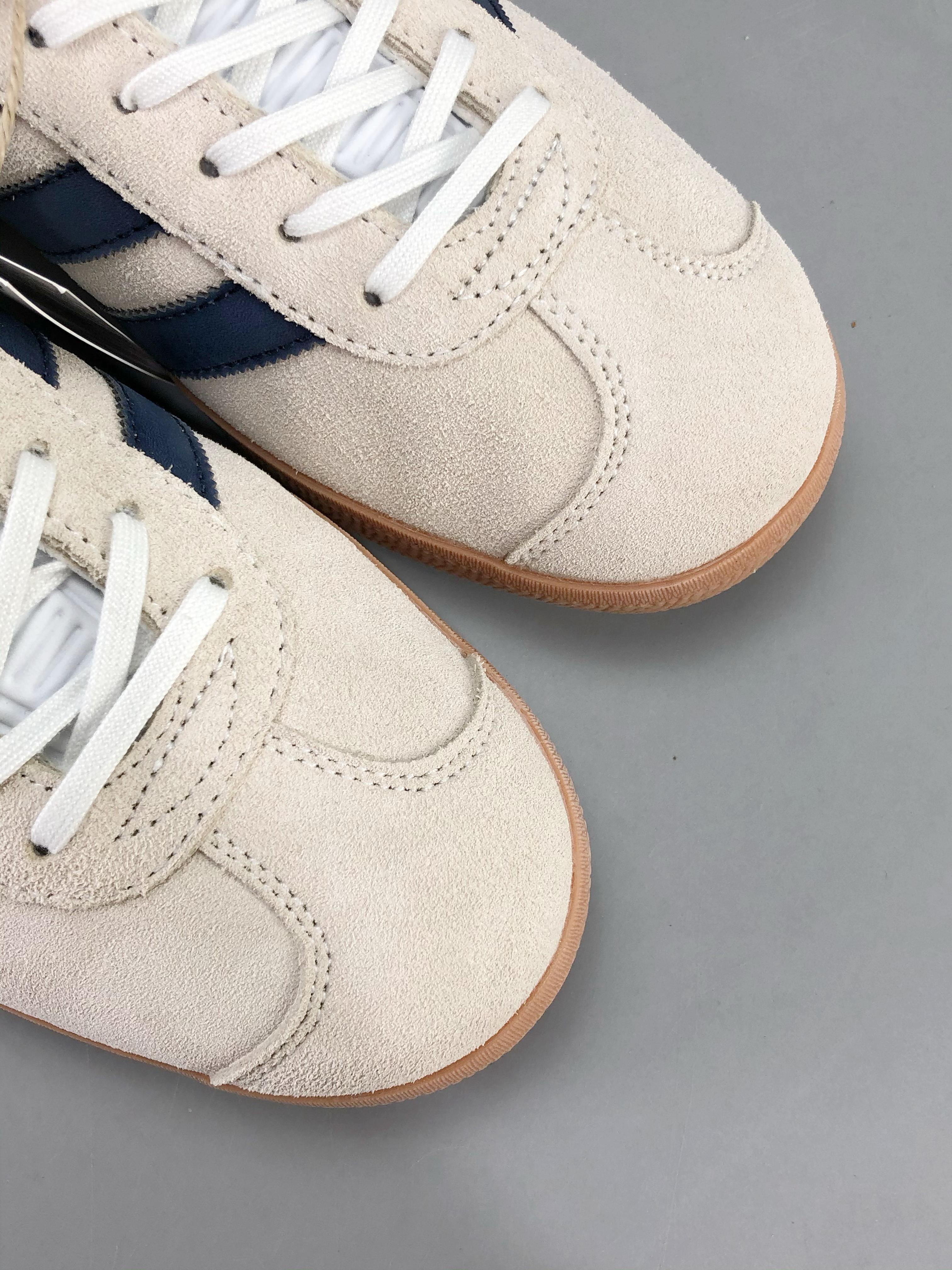 Adidas Originals Gazelle Indoor 'Beige Dark Blue Collegiate Burgundy' - SleekGait