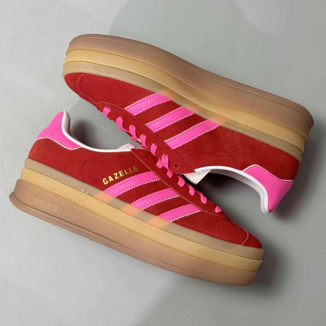 Adidas Originals Gazelle Bold 'Collegiate Red Lucid Pink' - SleekGait