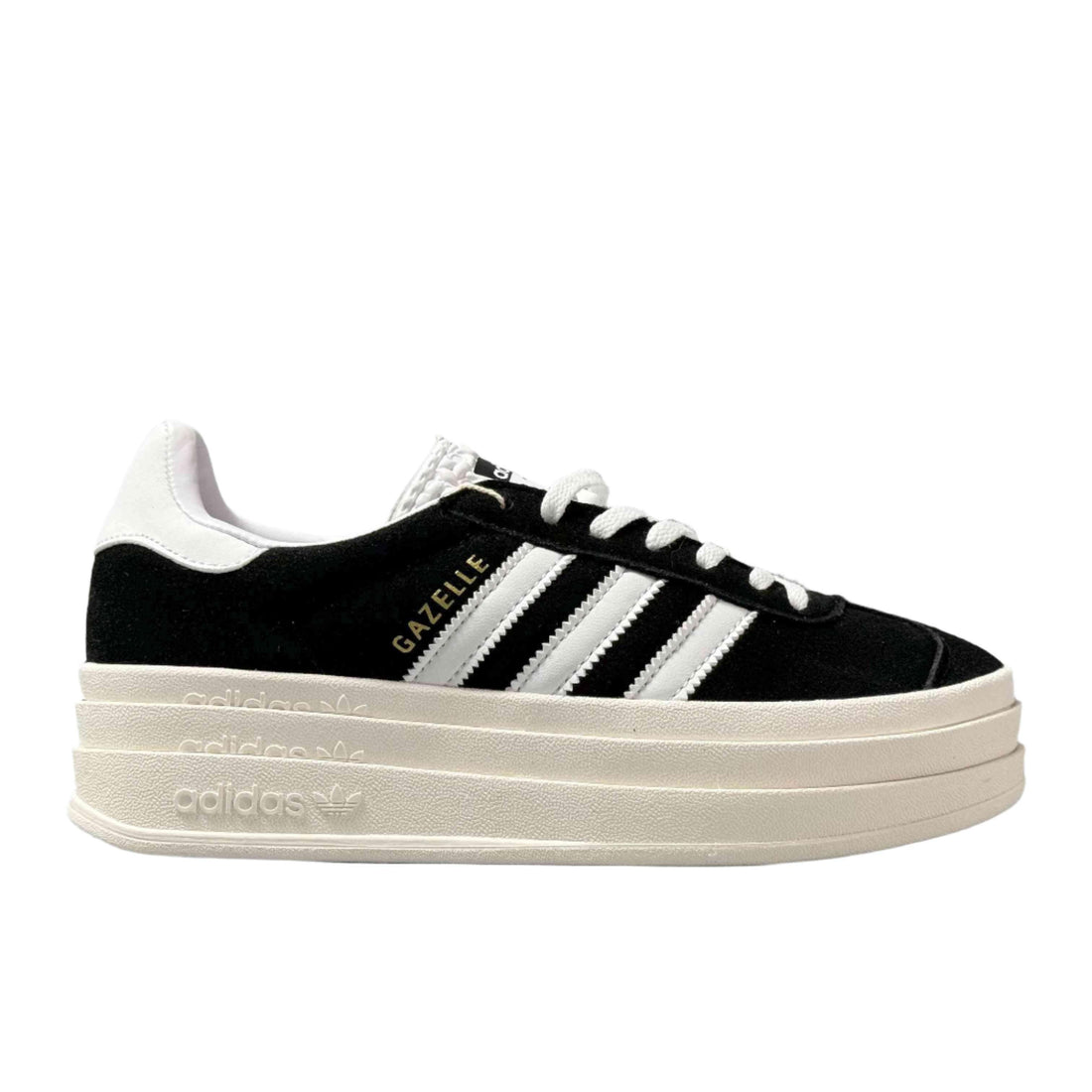 Adidas Originals Gazelle Bold 'Core Black White' - SleekGait
