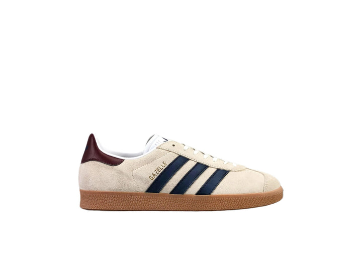 Adidas Originals Gazelle Indoor 'Beige Dark Blue Collegiate Burgundy' - SleekGait