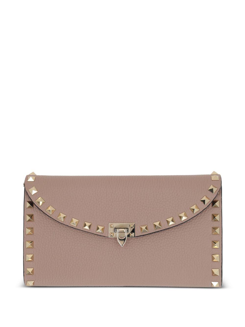 VALENTINO GARAVANI Mini Rockstud Leather Handbag with Detachable Shoulder Strap - SleekGait