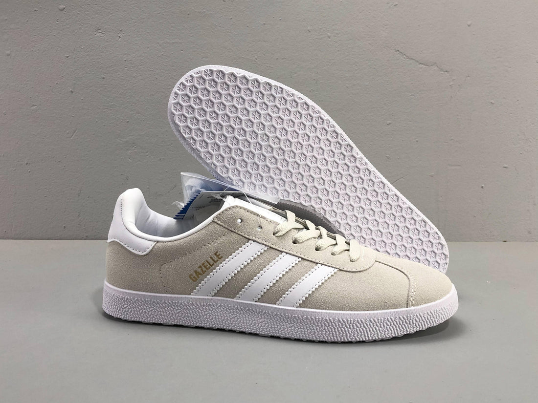 Adidas Originals Gazelle Indoor 'Grey White Gold Suede' - SleekGait