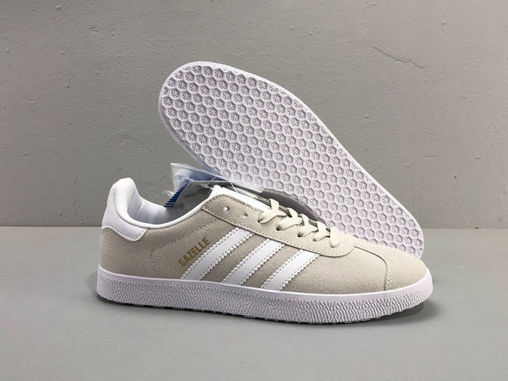 Adidas Originals Gazelle Indoor 'Grey White Gold Suede' - SleekGait