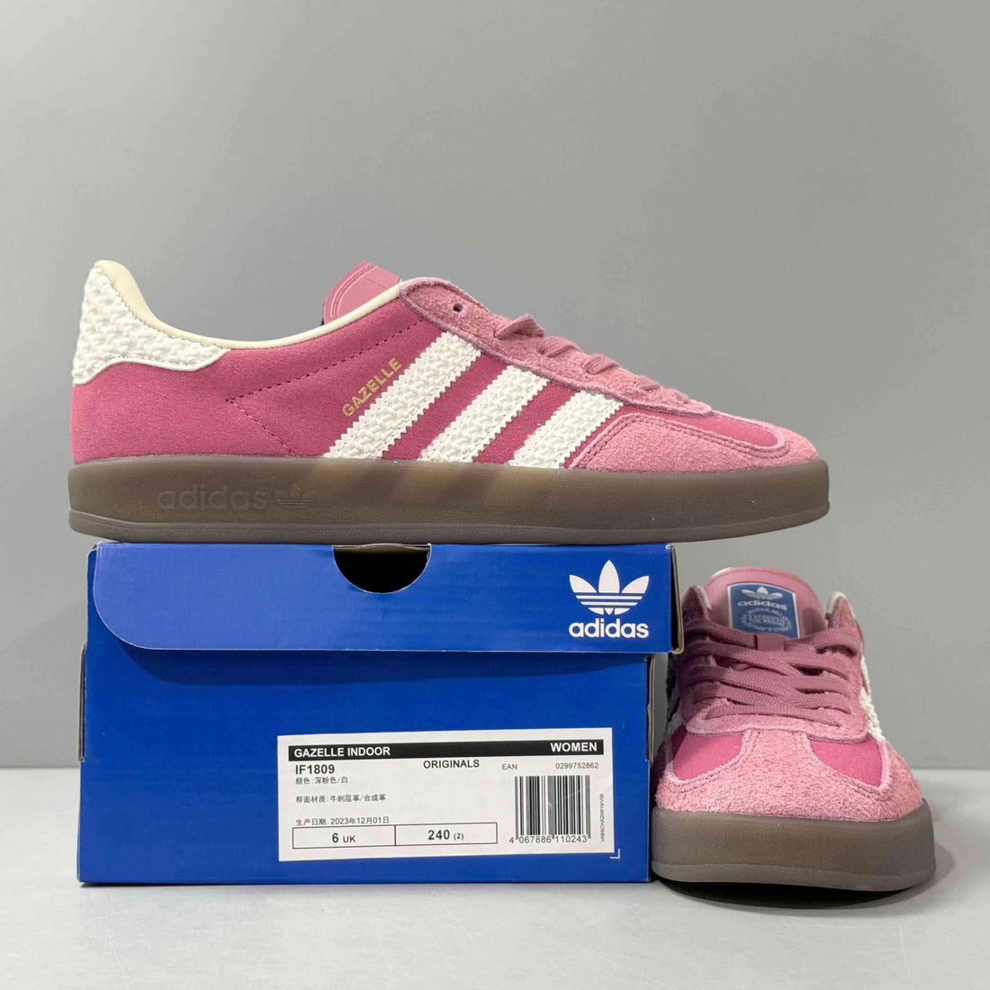 Adidas Originals Gazelle Indoor 'Pink Cloud White' - SleekGait