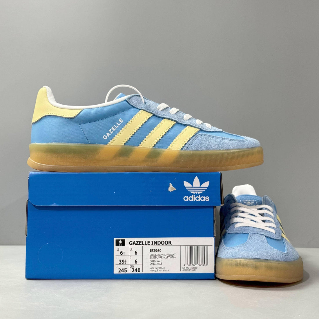 Adidas Originals Gazelle Indoor 'Blue Burst Yellow' - SleekGait