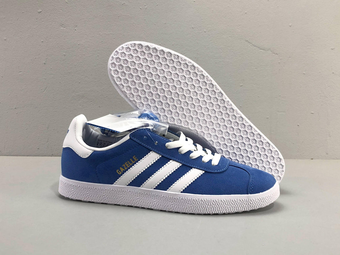 Adidas Originals Gazelle Indoor 'Blue Cloud White Gold Metallic' - SleekGait