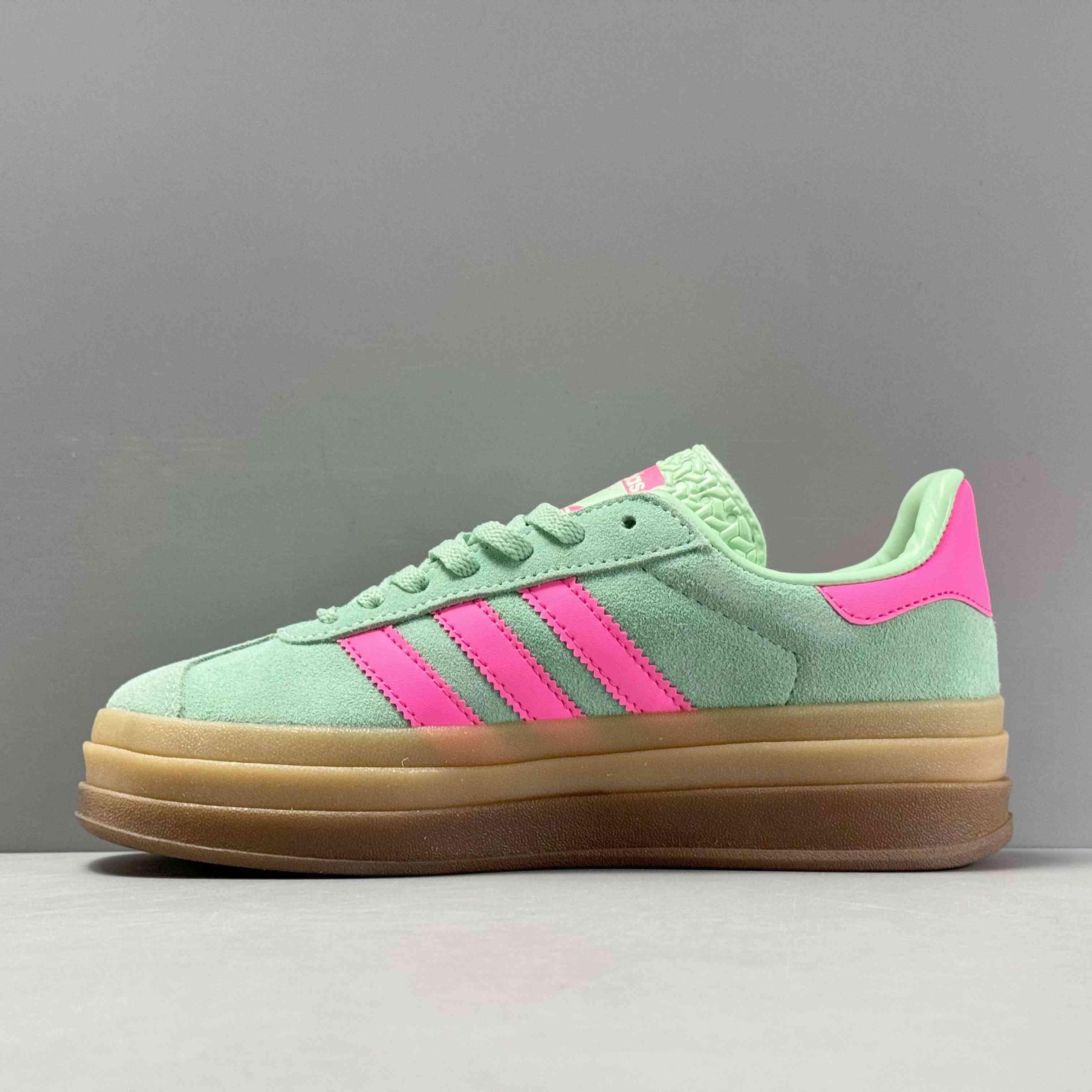 Adidas Originals Gazelle Bold 'Pulse Mint Screaming Pink' - SleekGait